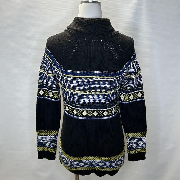 Anthropologie Sparrow Sweater Womens XS Full Zip Cardigan Wool Blend Boho Knit - Picture 4 of 10